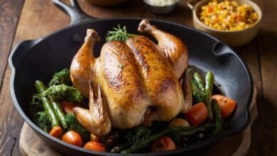 cornish hen recipe seared cast iron skillet