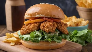 honey pepper pimento chicken sandwich