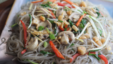 Hand-Cut Sweet Potato Korean Noodles