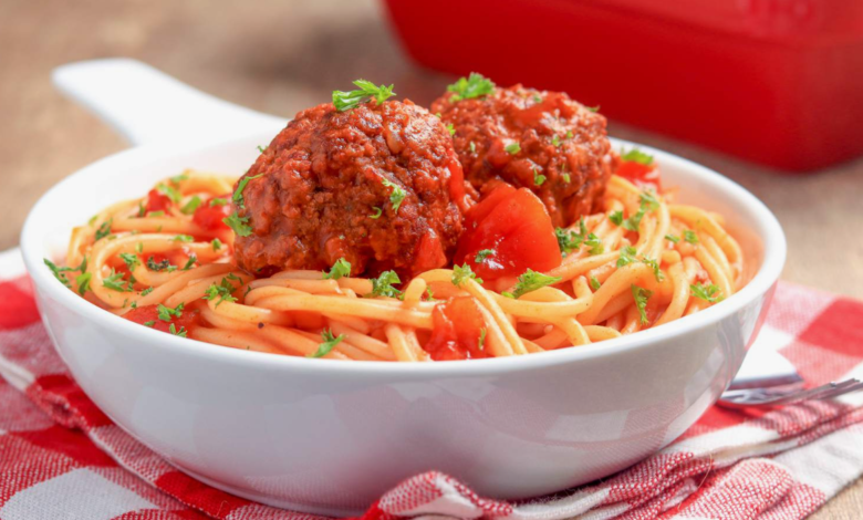 Spaghetti with Jarred Meat Sauce